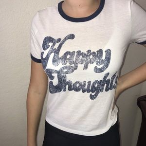 Topshop “Happy Thoughts” Graphic Tee